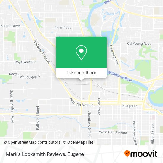 Mark's Locksmith Reviews map