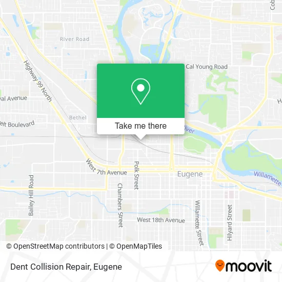 Dent Collision Repair map