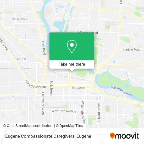 Mapa de Eugene Compassionate Caregivers