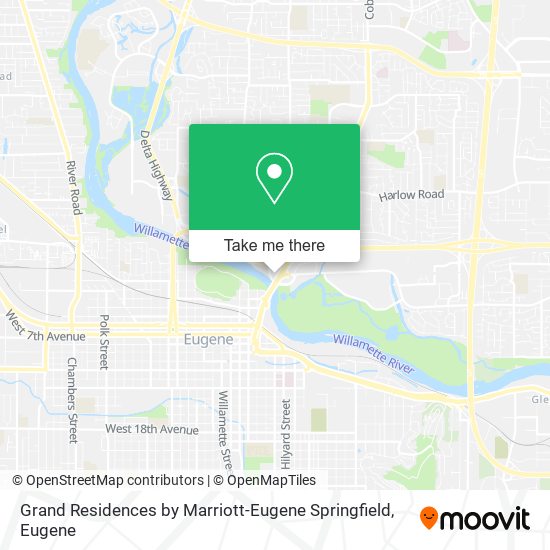 Grand Residences by Marriott-Eugene Springfield map