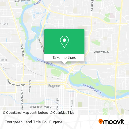 Evergreen Land Title Co. map