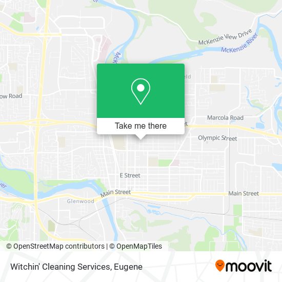 Witchin' Cleaning Services map