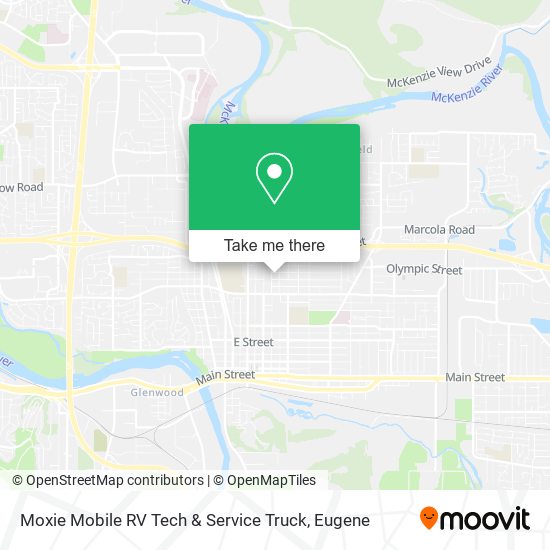 Mapa de Moxie Mobile RV Tech & Service Truck