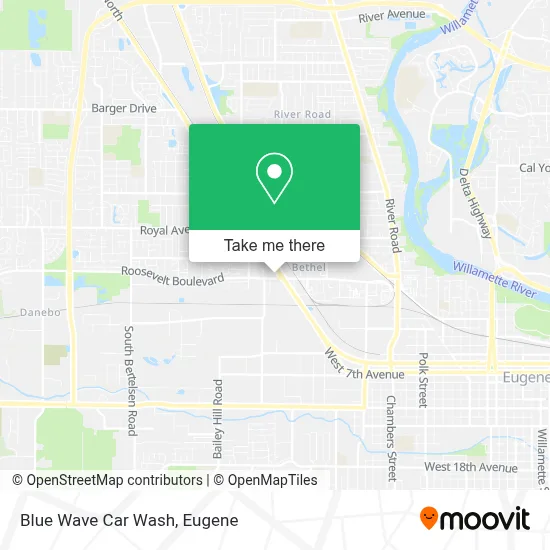 Blue Wave Car Wash map