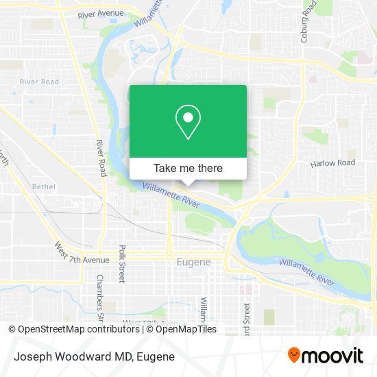 Joseph Woodward MD map