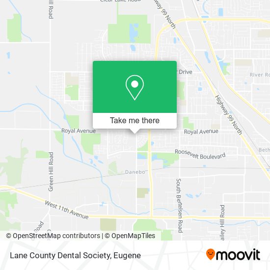 Lane County Dental Society map