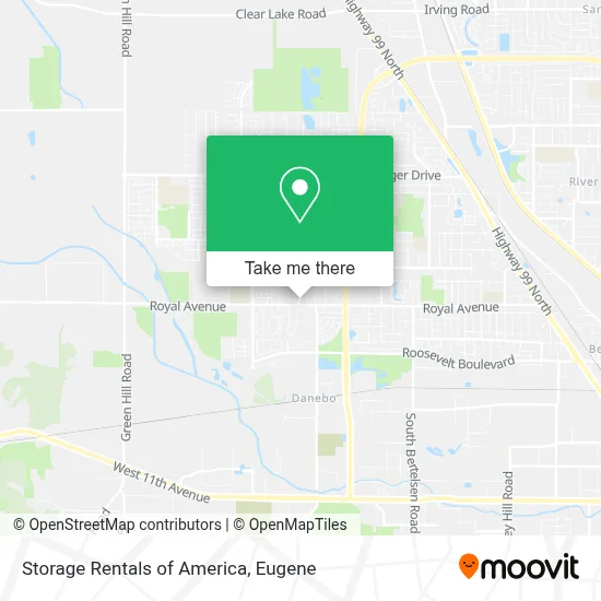 Storage Rentals of America map