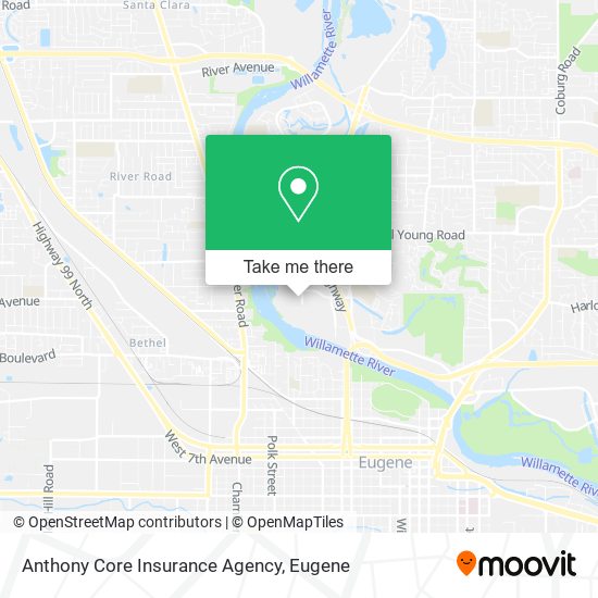 Anthony Core Insurance Agency map