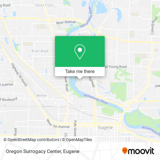 Oregon Surrogacy Center map