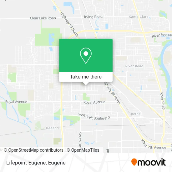 Lifepoint Eugene map