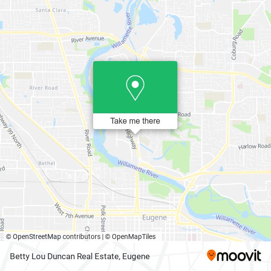 Betty Lou Duncan Real Estate map