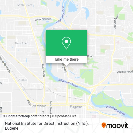 National Institute for Direct Instruction (Nifdi) map