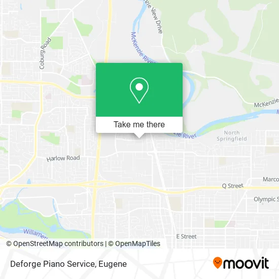 Deforge Piano Service map