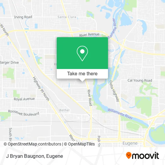 J Bryan Baugnon map