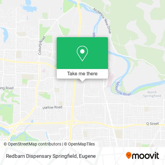 Redbarn Dispensary Springfield map