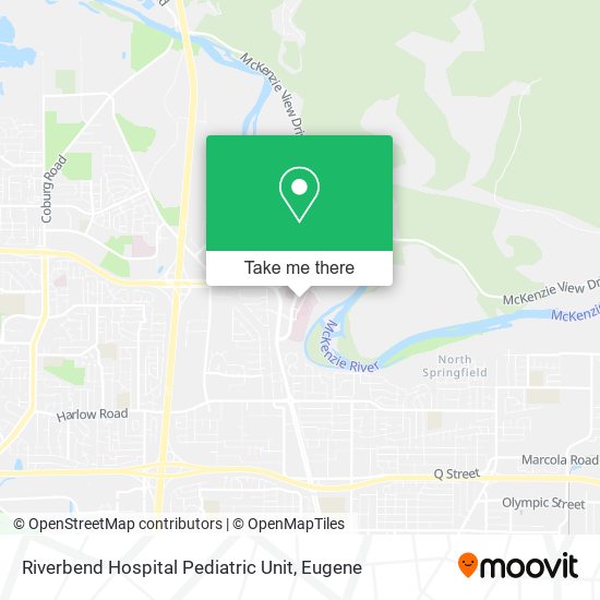 Riverbend Hospital Pediatric Unit map