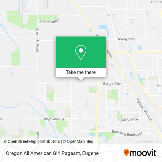 Mapa de Oregon All American Girl Pageant