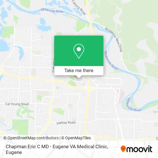 Chapman Eric C MD - Eugene VA Medical Clinic map