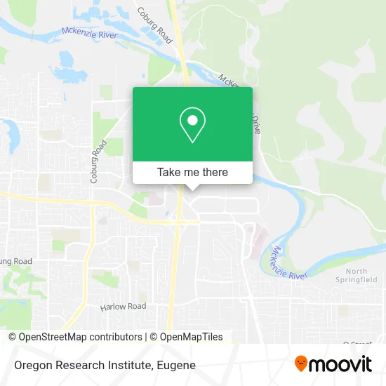 Oregon Research Institute map
