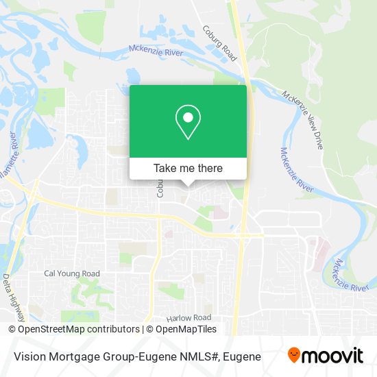 Vision Mortgage Group-Eugene NMLS# map