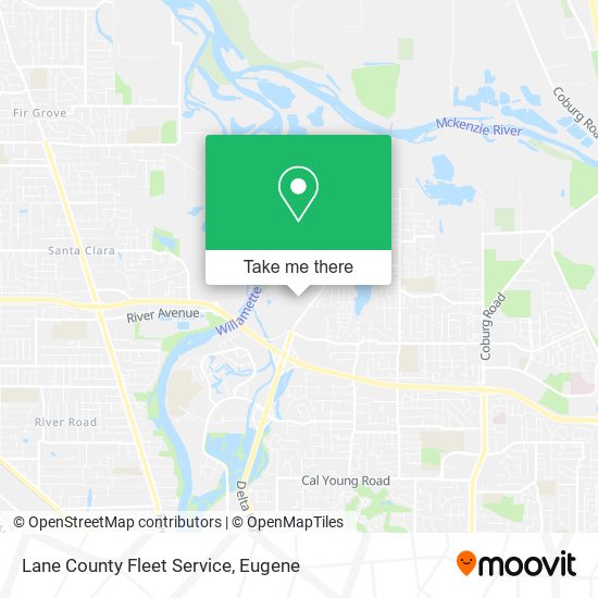 Lane County Fleet Service map