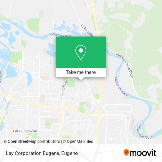 Mapa de Lay Corporation Eugene