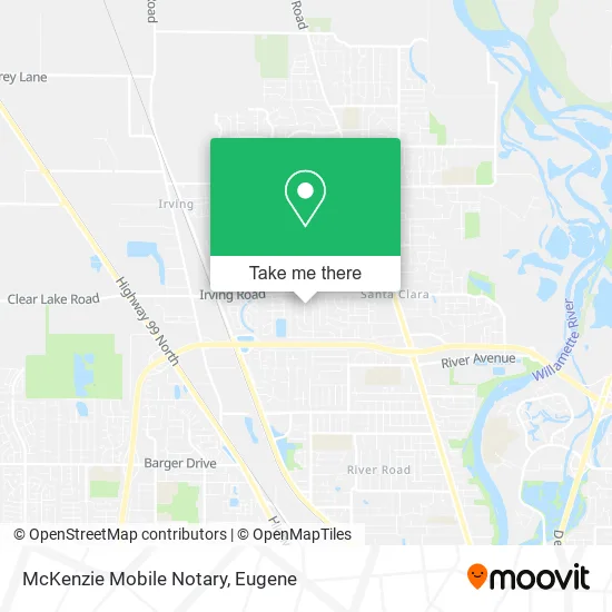 Mapa de McKenzie Mobile Notary