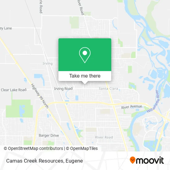 Mapa de Camas Creek Resources