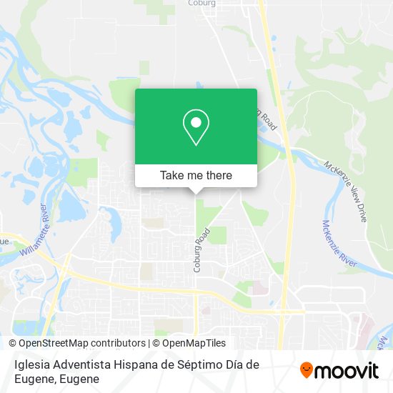 Iglesia Adventista Hispana de Séptimo Día de Eugene map