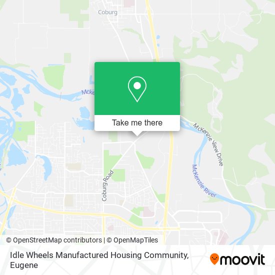 Mapa de Idle Wheels Manufactured Housing Community