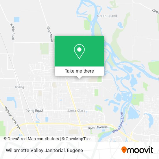 Mapa de Willamette Valley Janitorial