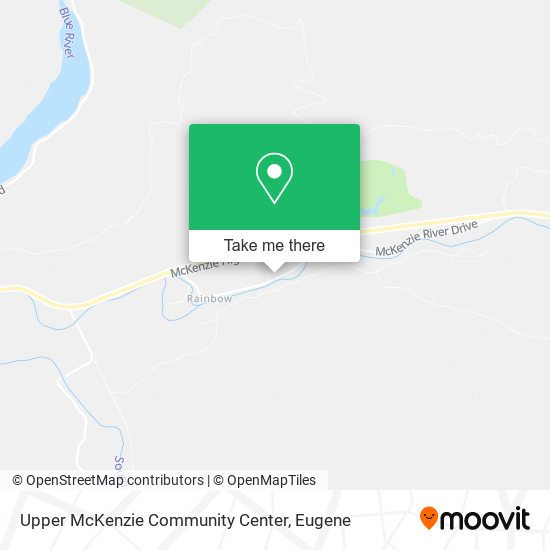 Upper McKenzie Community Center map