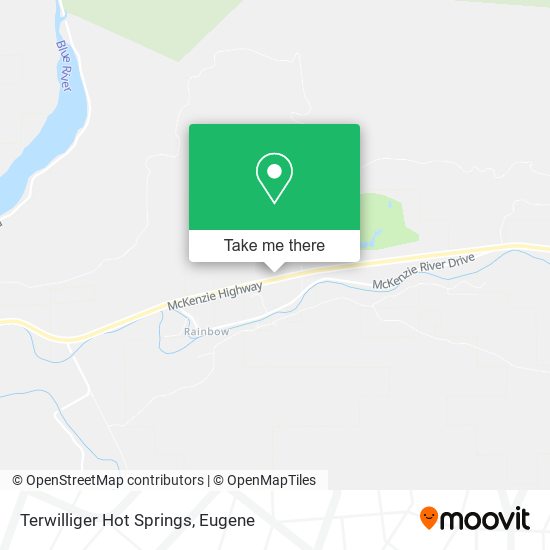 Mapa de Terwilliger Hot Springs