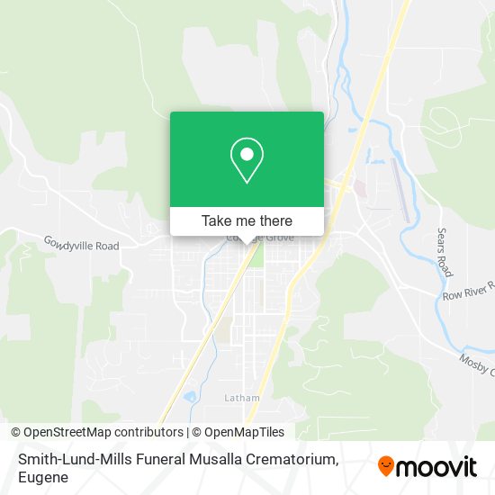 Mapa de Smith-Lund-Mills Funeral Musalla Crematorium