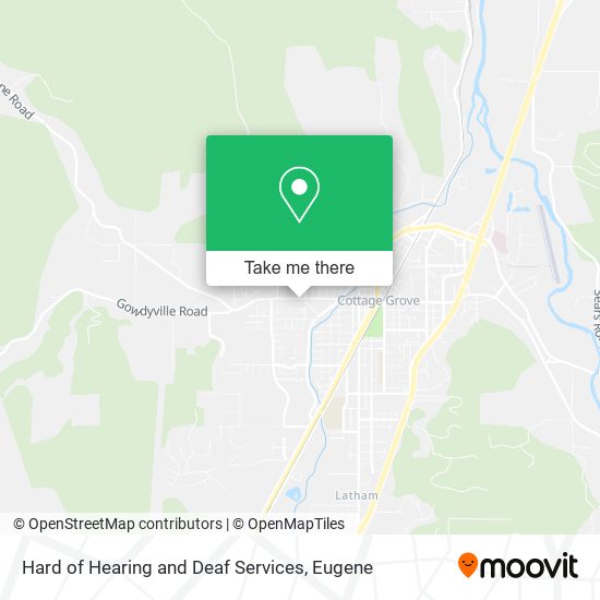 Hard of Hearing and Deaf Services map