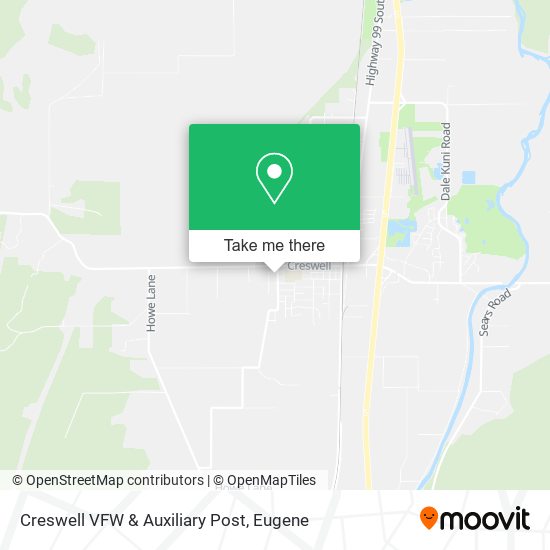 Creswell VFW & Auxiliary Post map