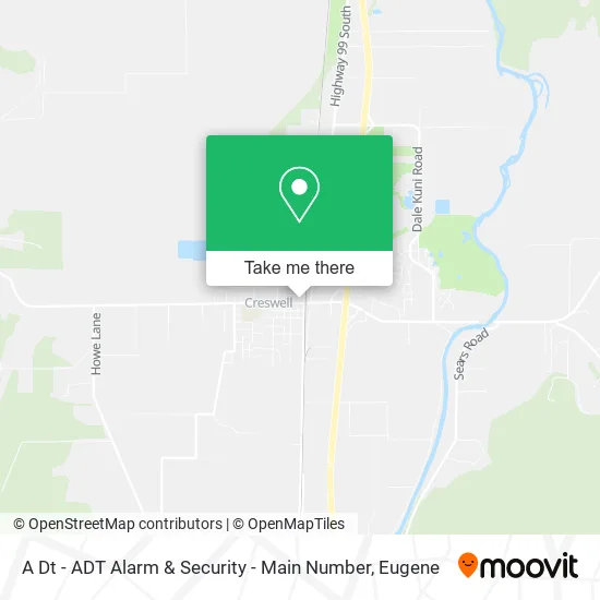 A Dt - ADT Alarm & Security - Main Number map