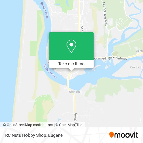 Mapa de RC Nuts Hobby Shop