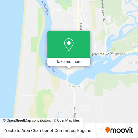 Yachats Area Chamber of Commerce map