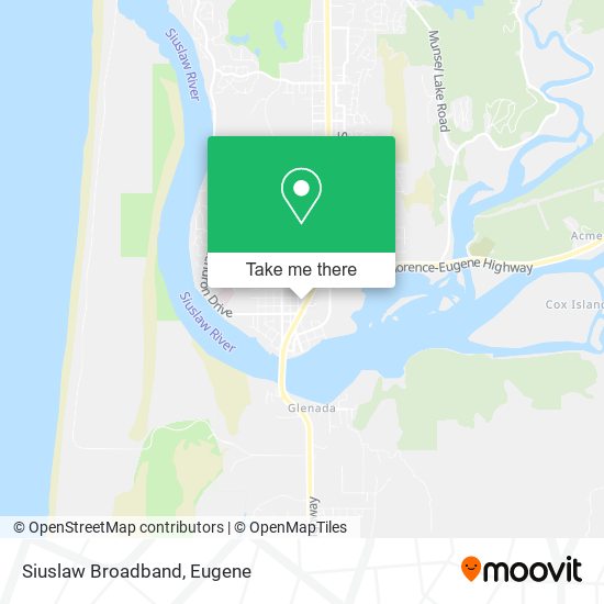 Siuslaw Broadband map