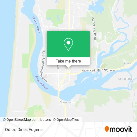 Mapa de Odie's Diner