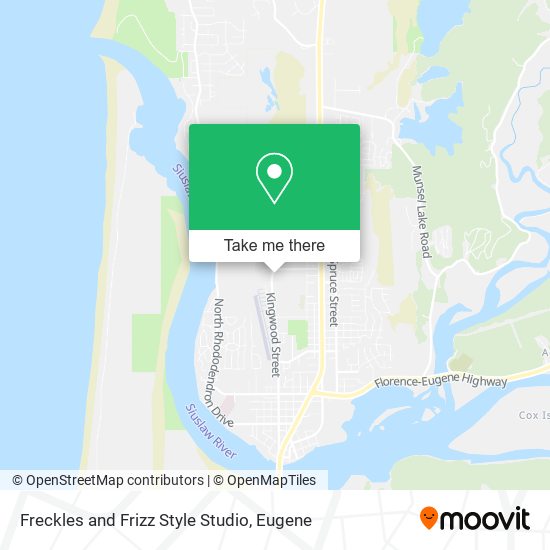 Freckles and Frizz Style Studio map