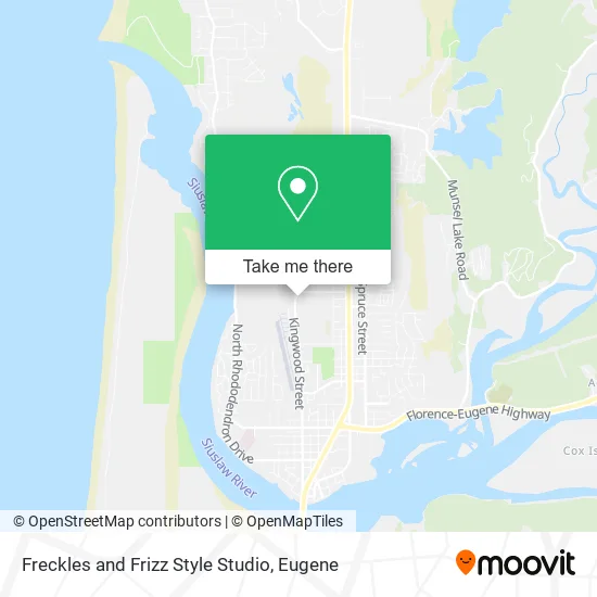 Mapa de Freckles and Frizz Style Studio