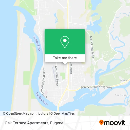 Mapa de Oak Terrace Apartments