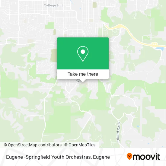 Eugene -Springfield Youth Orchestras map