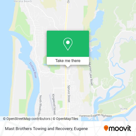 Mast Brothers Towing and Recovery map