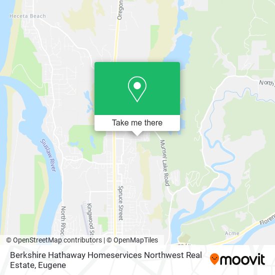 Berkshire Hathaway Homeservices Northwest Real Estate map