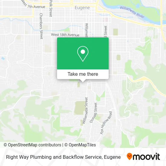Right Way Plumbing and Backflow Service map