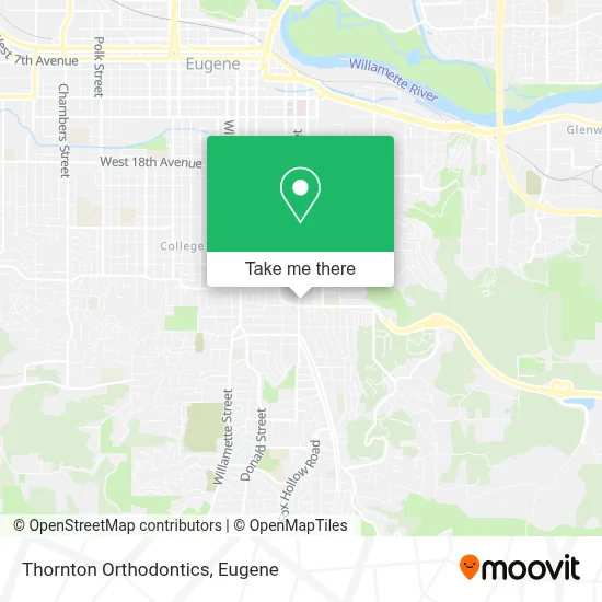 Thornton Orthodontics map