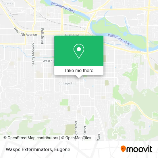 Wasps Exterminators map